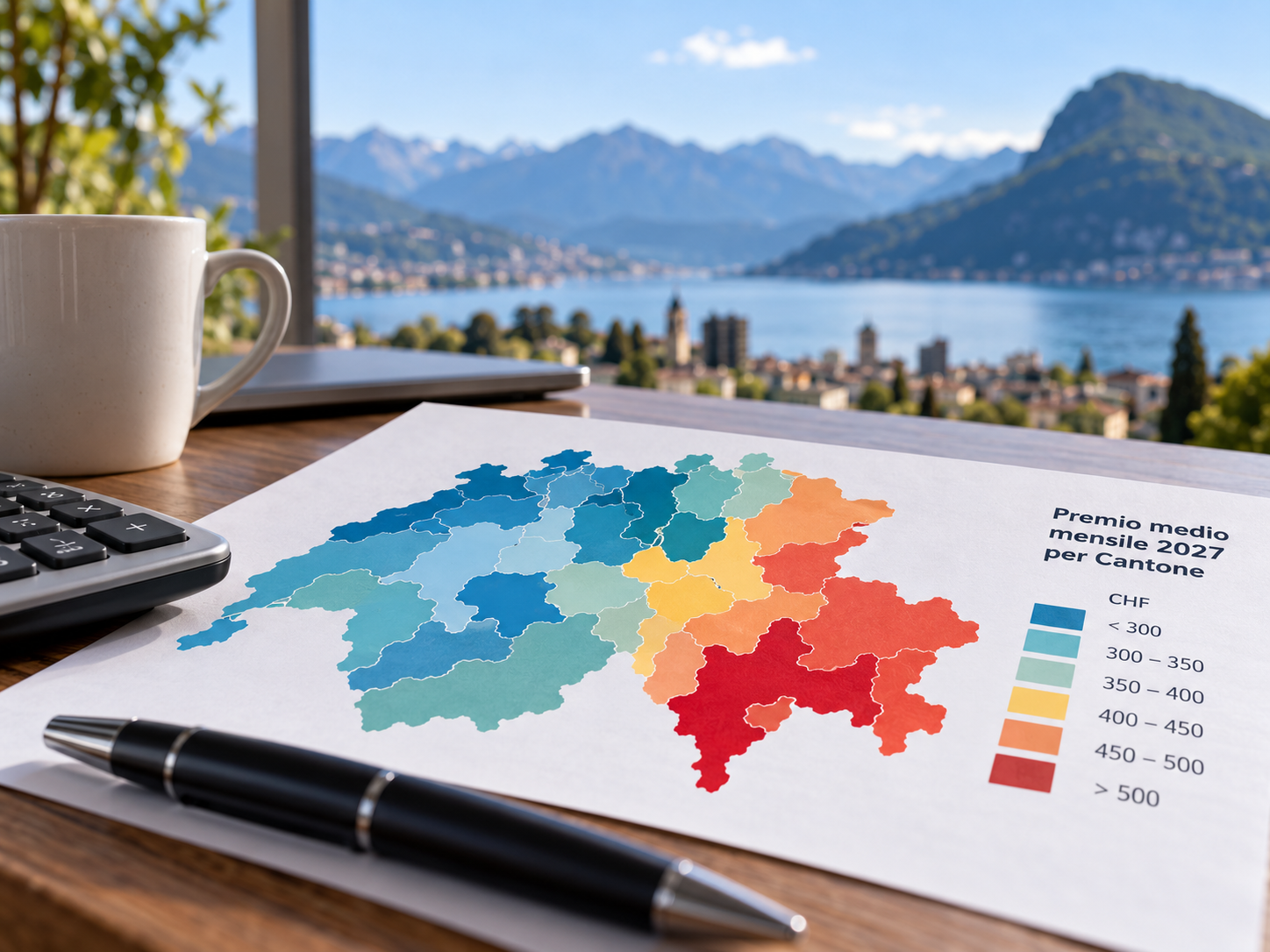 Premi medi della cassa malati 2027 in Svizzera